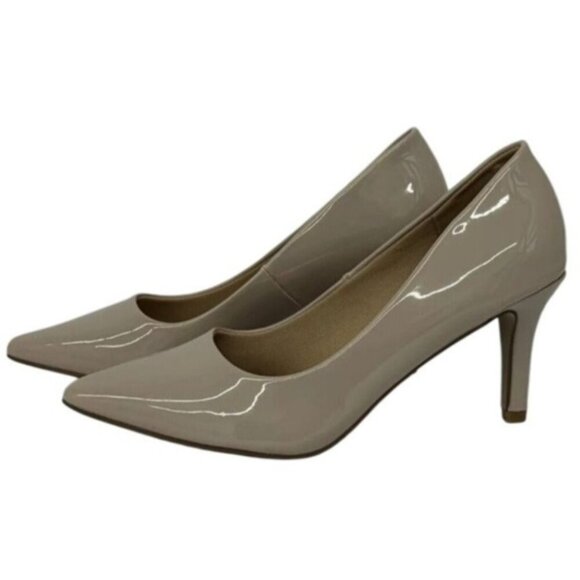 PIERRE DUMAS / Bloom-1 / Beige / Patent / Leather / Pointed-Toe / High Heel - Picture 2 of 7